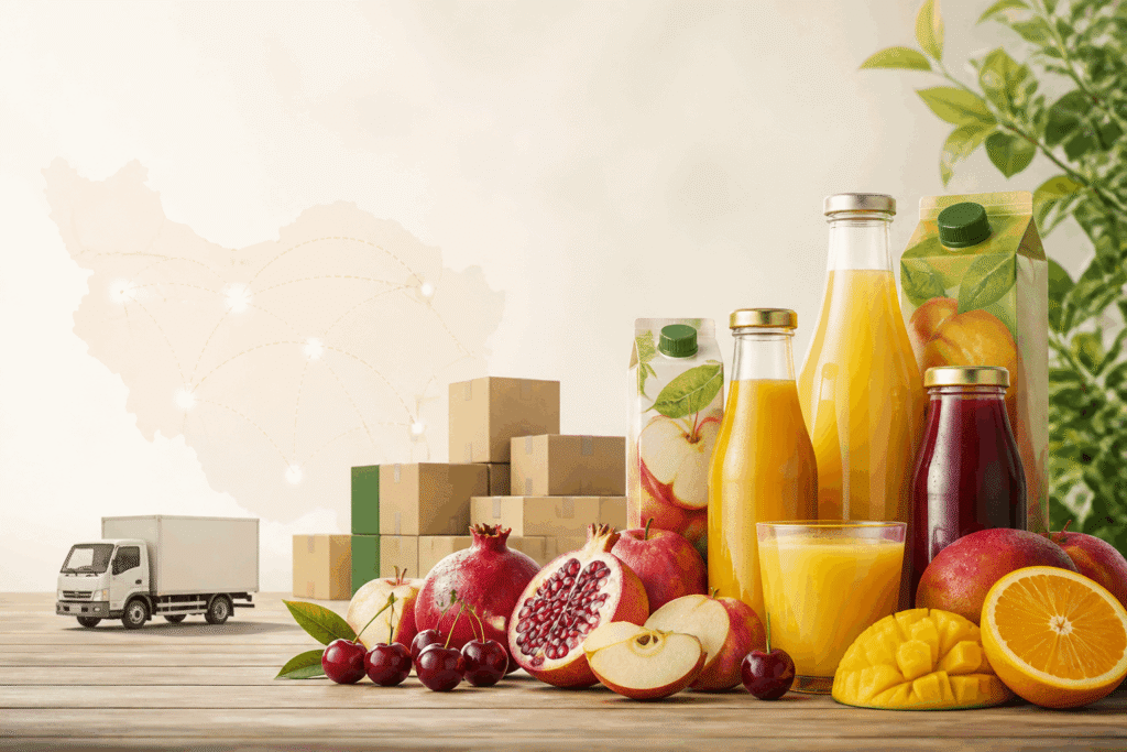 فروش عمده آبمیوه طبیعی با بالاترین کیفیت و ارسال سراسری به سراسر ایران؛ راهنمای کامل خرید عمده، معیارهای تشخیص کیفیت، نکات انتخاب تامین‌کننده و پاسخ به سوالات متداول برای کافه‌ها، رستوران‌ها و فروشگاه‌ها.